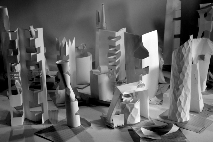 Year 8 students explore the properties of paper when designing futuristic Architecture.