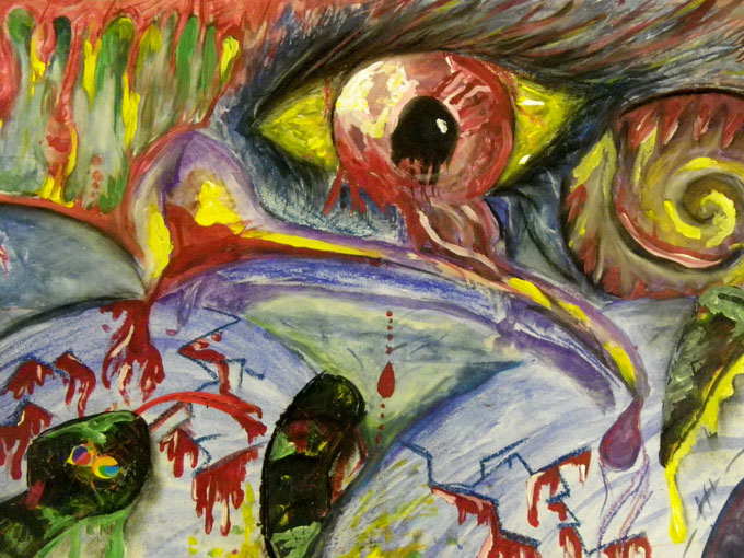 Nightmare Landscape by Mel Su, Year 9.